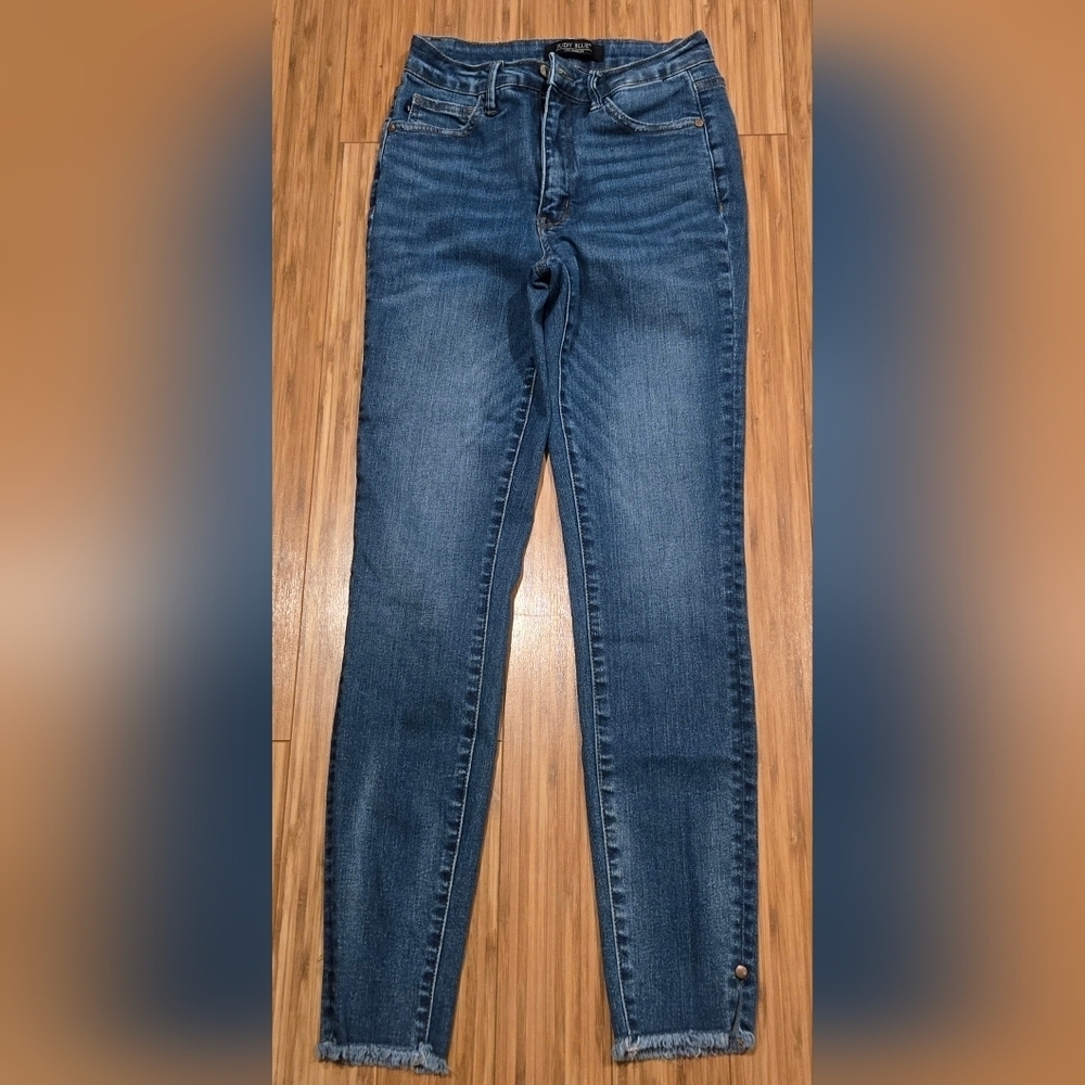 Judy Blue Skinny Jeans with Raw Hem